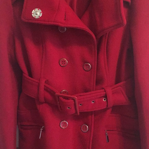 Fire Engine Red Bebe Coat - Picture 4 of 4